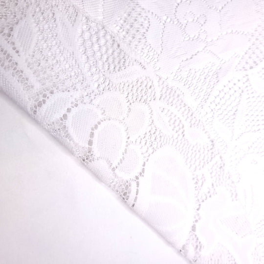 Bridal Brunch - Lace Poly Knit - White Floral - 1.6M Bundle (6706056396913)