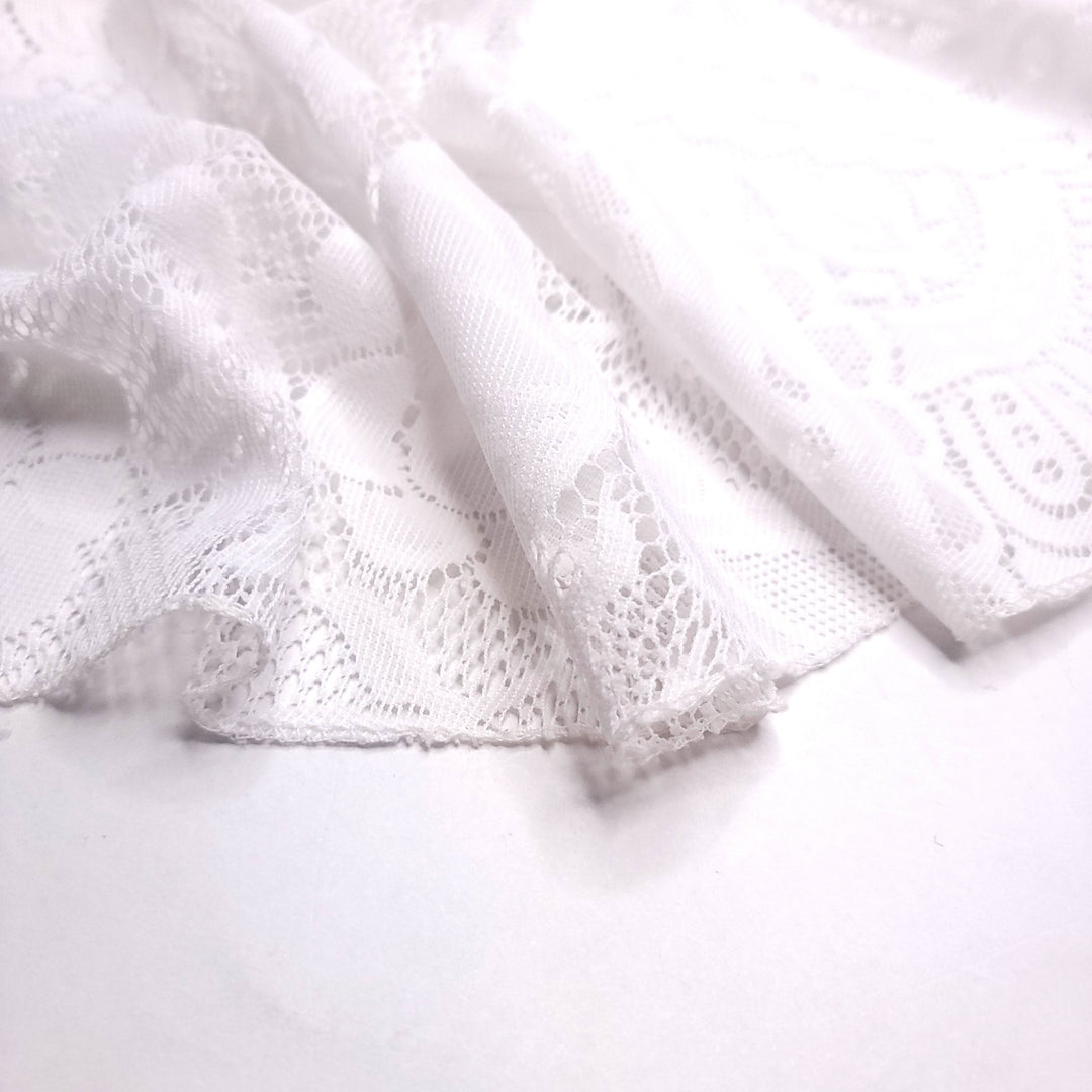 Bridal Brunch - Lace Poly Knit - White Floral - 1.6M Bundle (6706056396913)