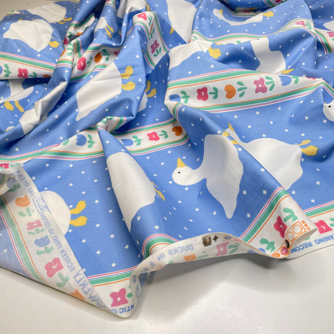 Duck Duck Goose - Cotton Woven - Blue Multi Stripes - 1M Bundle (6716858531953)