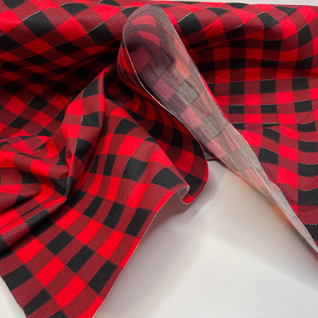 Mama Bear - Acrylic Woven - Red/Black Plaid - 1.15M Bundle (6725458526321)