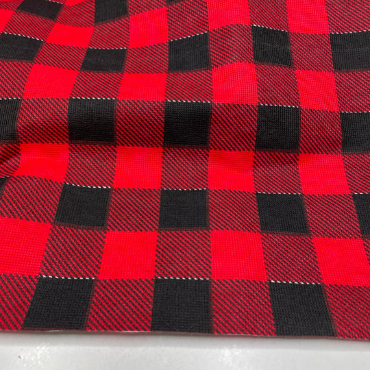 Mama Bear - Acrylic Woven - Red/Black Plaid - 1.15M Bundle (6725458526321)