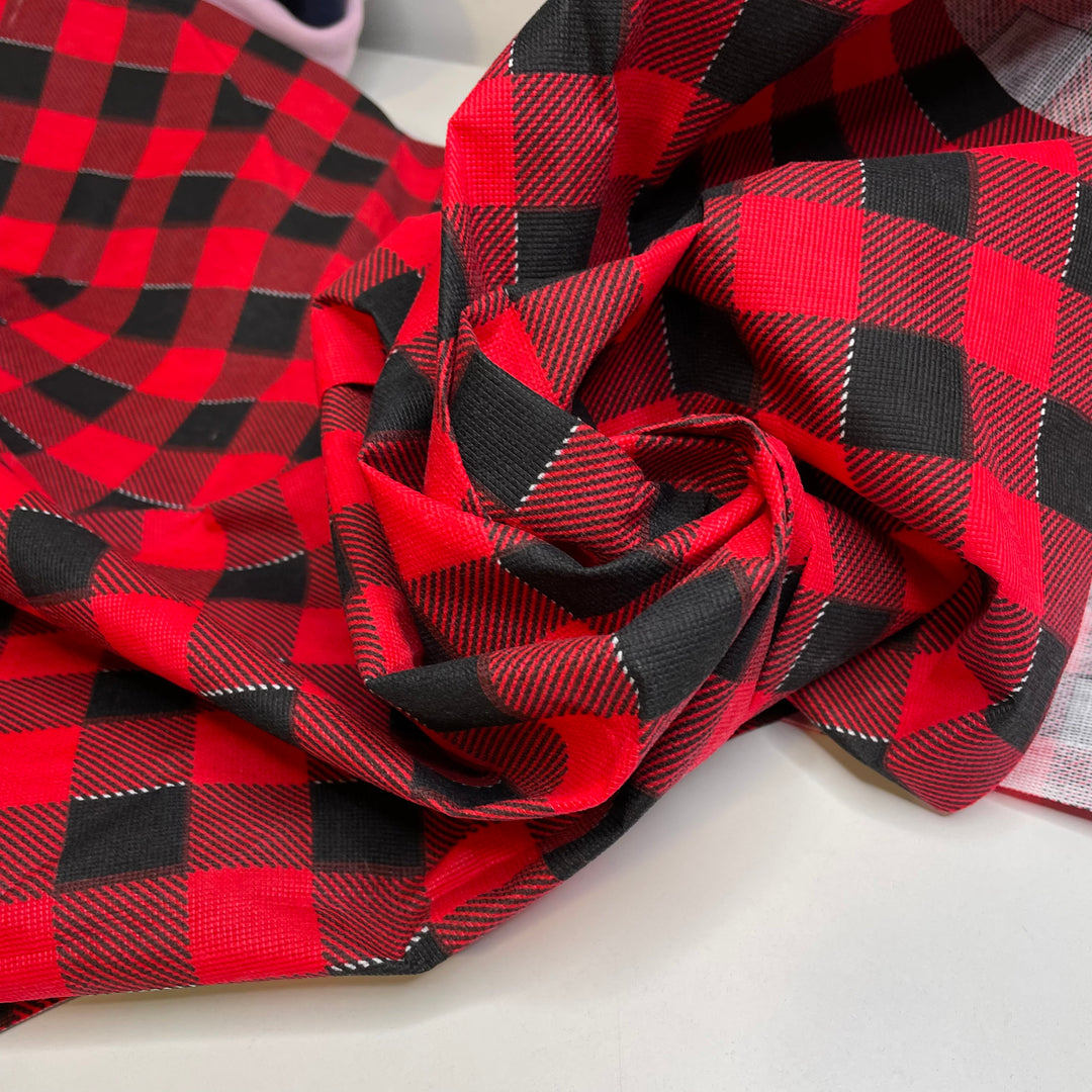 Mama Bear - Acrylic Woven - Red/Black Plaid - 1.15M Bundle (6725458526321)