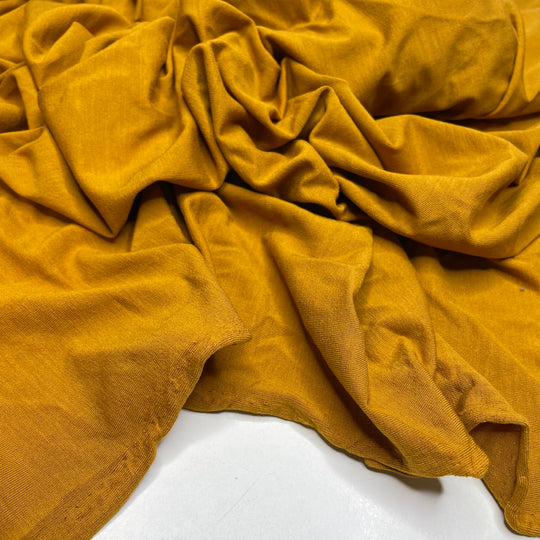 Chrysanthemums - Jersey Bamboo/Spandex Knit - Yellow - 0.8M Bundle (6725518950513)