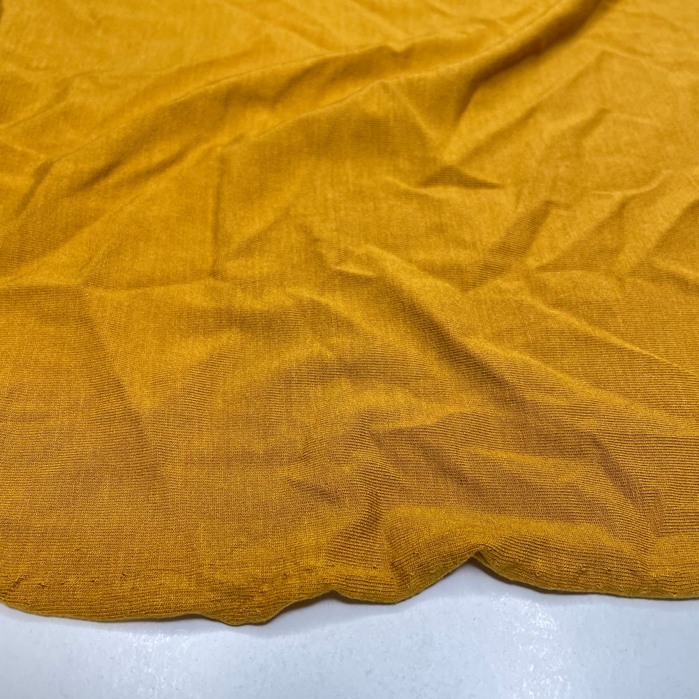 Chrysanthemums - Jersey Bamboo/Spandex Knit - Yellow - 0.8M Bundle (6725518950513)