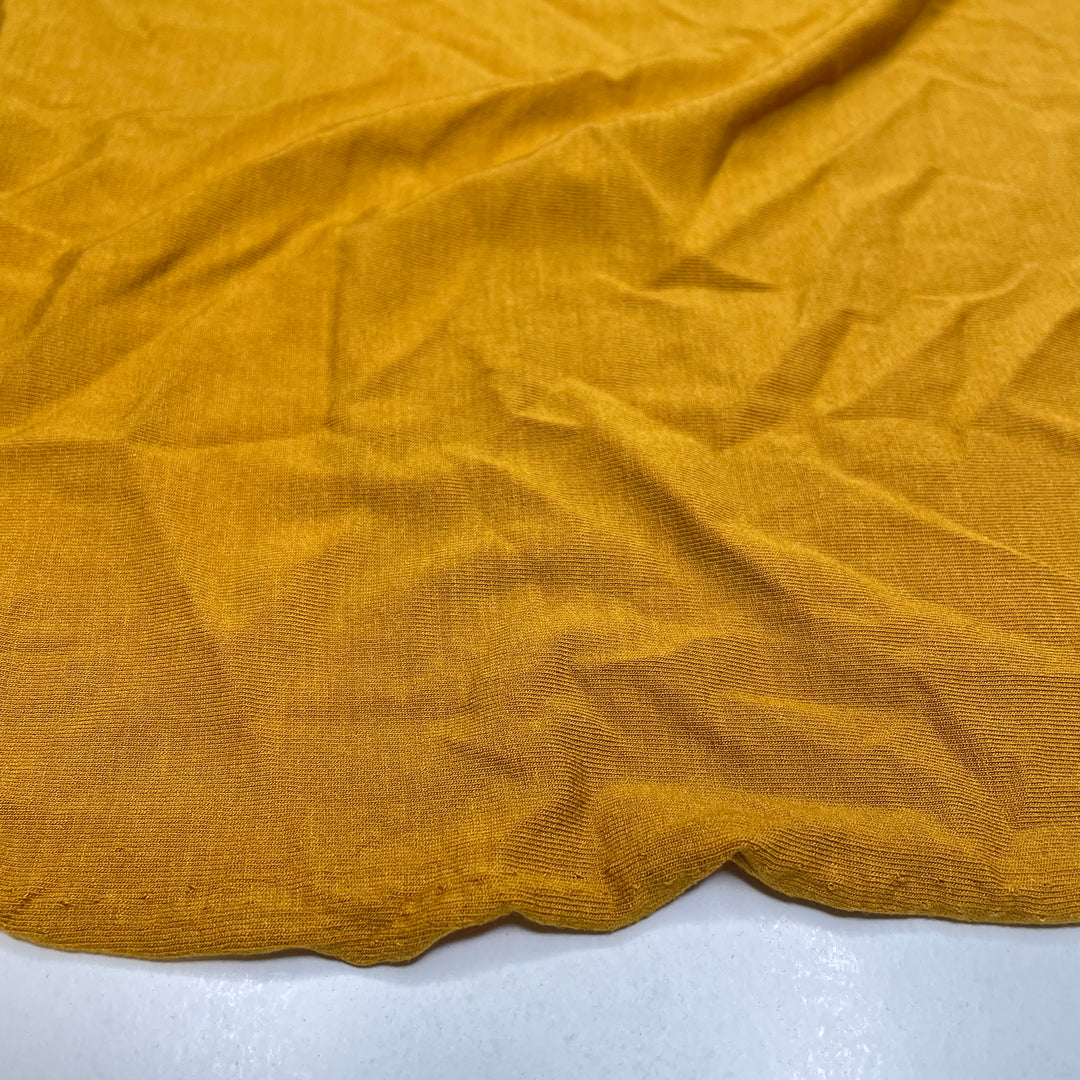 Chrysanthemums - Jersey Bamboo/Spandex Knit - Yellow - 0.8M Bundle (6725518950513)