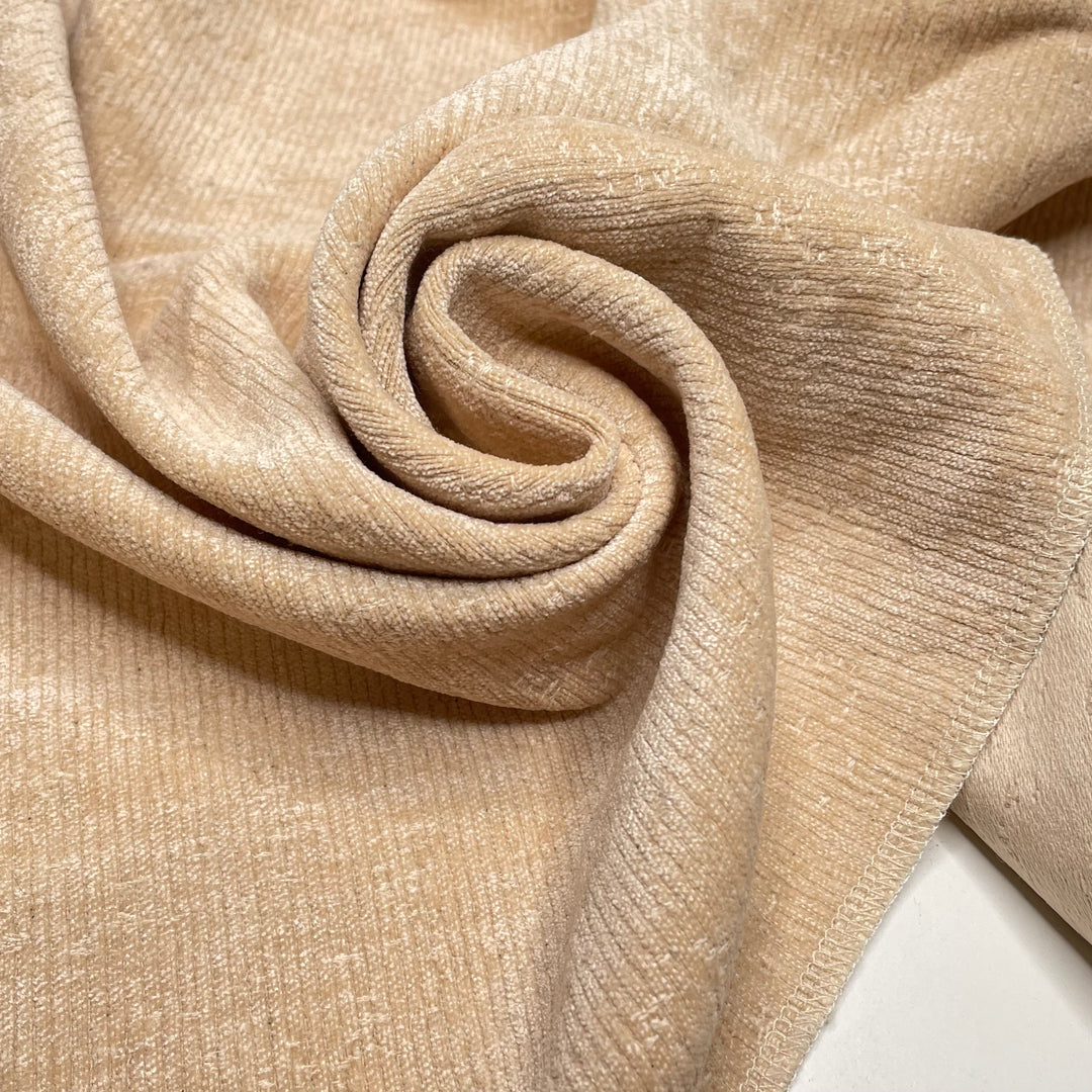 Spring Rolls - Corduroy Synthetic Blend Woven - Light Beige - 1.3M Bundle (6727587135601)