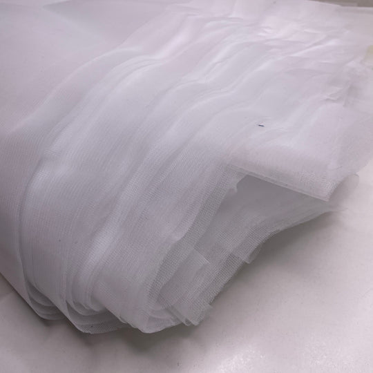 Crinoline Pieces - For A Crinoline Tulle Synthetic Knit - White - 1.3M Bundle (6732957319281)