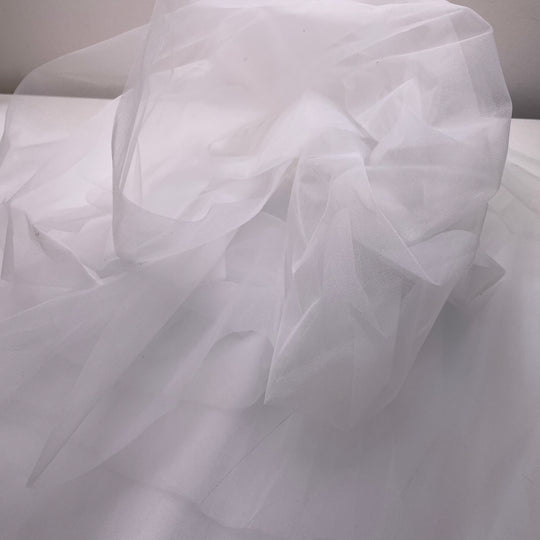 Crinoline Pieces - For A Crinoline Tulle Synthetic Knit - White - 1.3M Bundle (6732957319281)