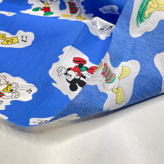 Mickey Mouse And Friends - Poly/Cotton Woven - Blue Multi Animals - 1.55M Bundle (6738208489585)