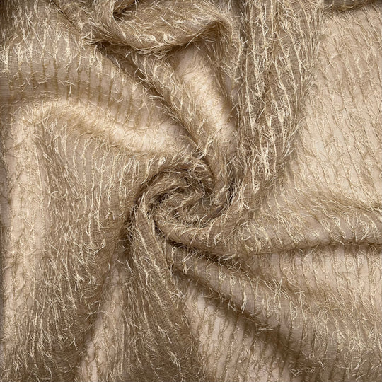 Cat Scratch Post - Fringe Detail Synthetic Woven - Gold Stripes - 2.5M Bundle (6746534084721)