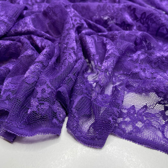 Grape Popsicles - Lace Poly Knit - Purple - 3M Bundle (6748548169841)