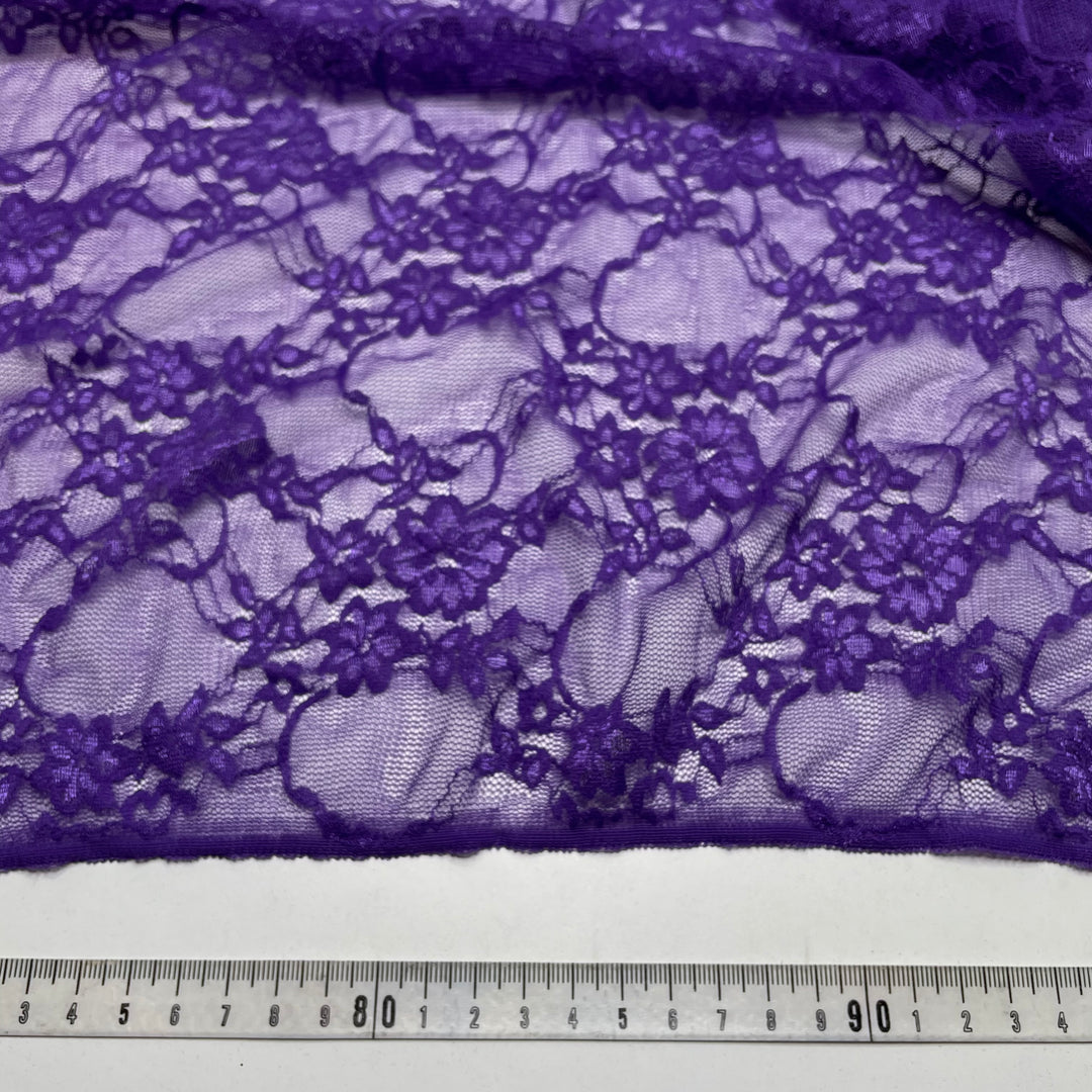 Grape Popsicles - Lace Poly Knit - Purple - 3M Bundle (6748548169841)