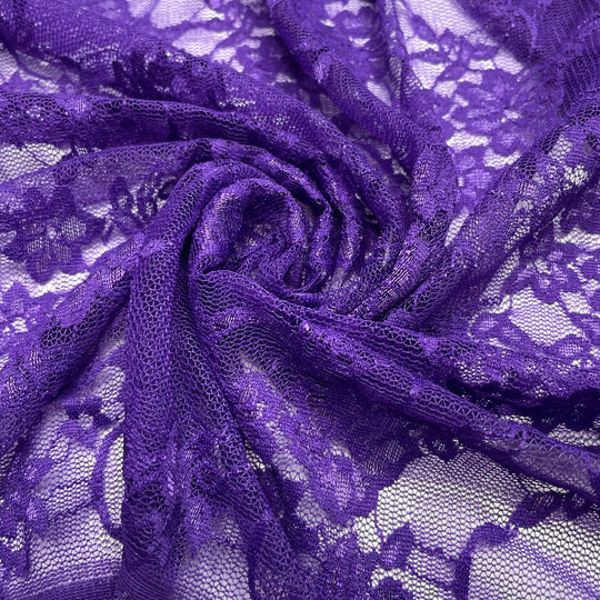 Grape Popsicles - Lace Poly Knit - Purple - 3M Bundle (6748548169841)