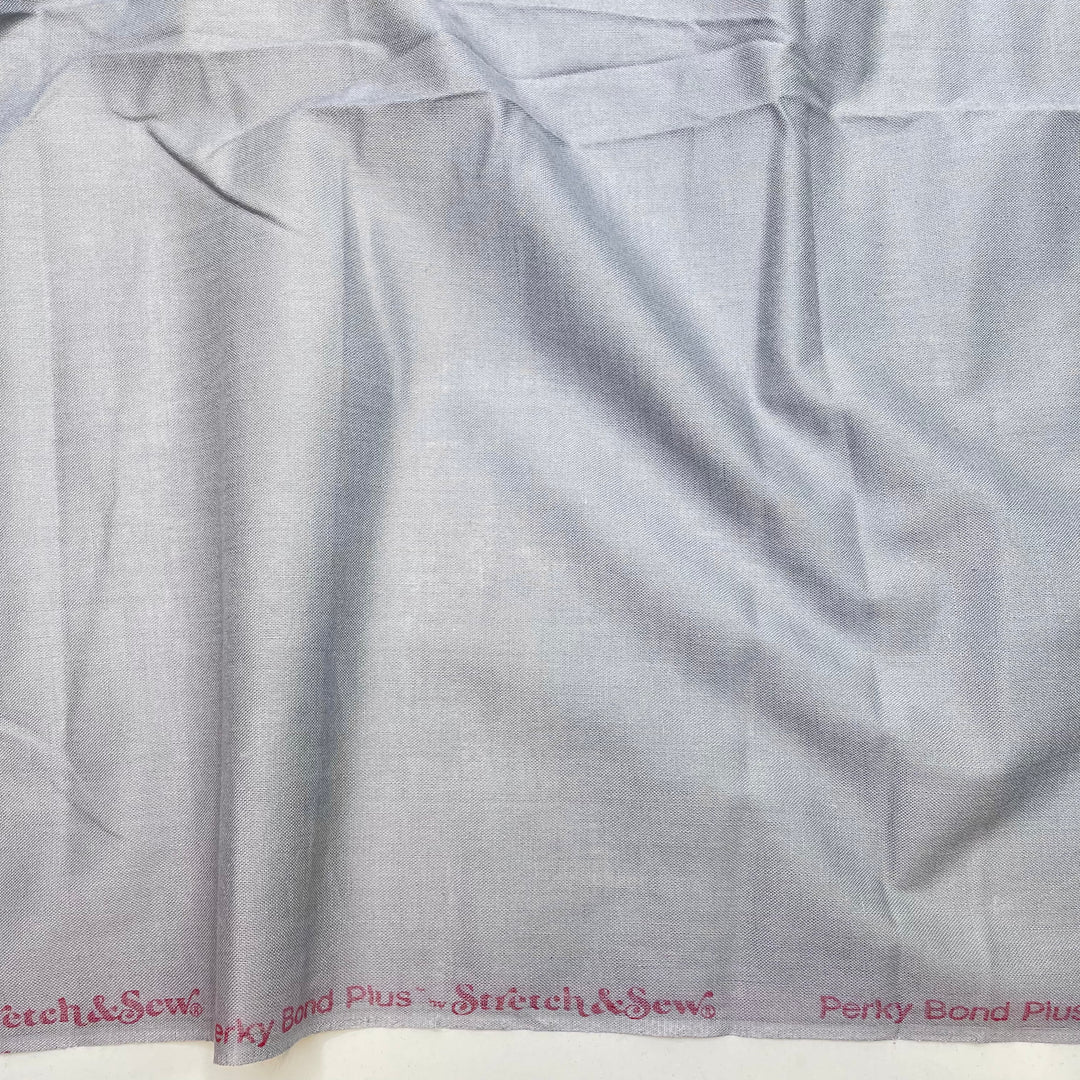 On The Rocks - Iron On Cotton/Glue Woven - Grey/Blue - 1.1M Bundle (6748572647537)