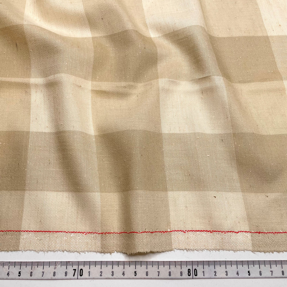 Double Check Please - Wool Woven - Beige Check - 3.9M Bundle (6780570009713)