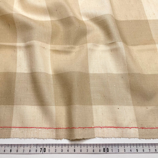 Double Check Please - Wool Woven - Beige Check - 3.9M Bundle (6780570009713)