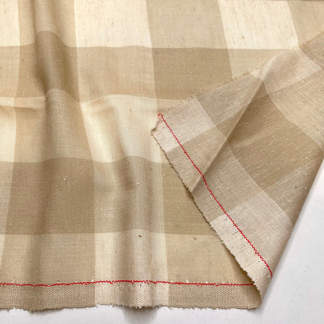 Double Check Please - Wool Woven - Beige Check - 3.9M Bundle (6780570009713)