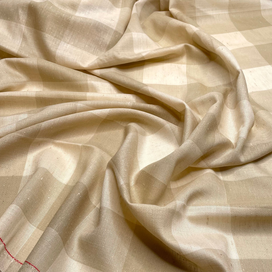 Double Check Please - Wool Woven - Beige Check - 3.9M Bundle (6780570009713)