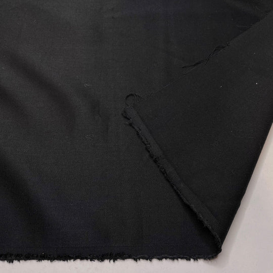 Sooooo Classic - Sateen Polyester Blend Woven - Black - 1M Bundle (6781385572465)