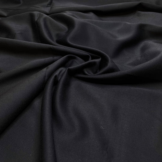 Sooooo Classic - Sateen Polyester Blend Woven - Black - 1M Bundle (6781385572465)