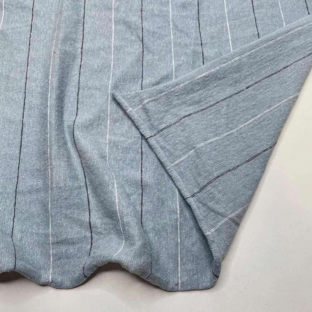 Hand-Me-Downs - Jersey Cotton/Linen Knit - Blue Multi Pinstripe - 2.4M Bundle (6782785093745)