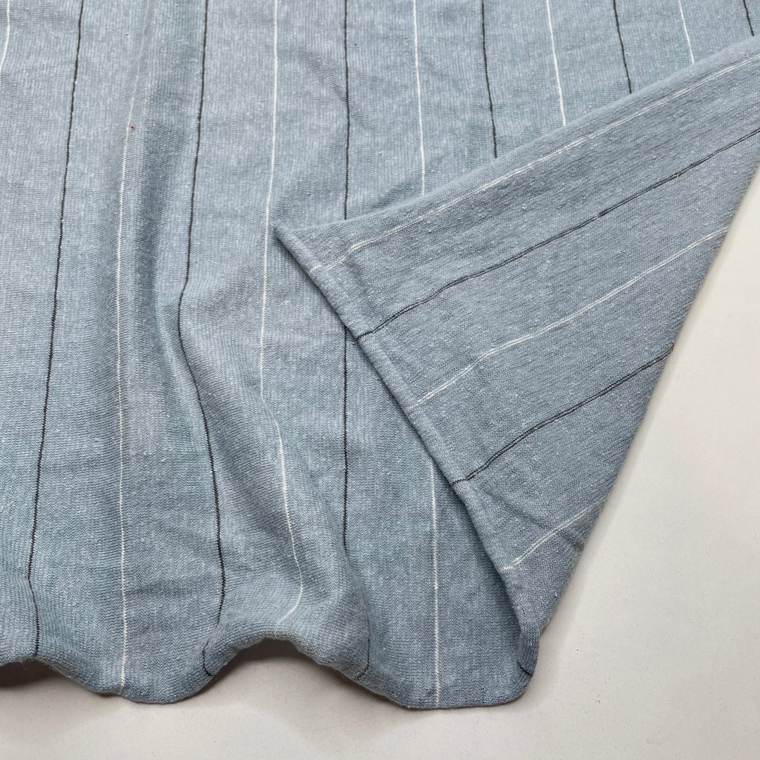 Hand-Me-Downs - Jersey Cotton/Linen Knit - Blue Multi Pinstripe - 2.4M Bundle (6782785093745)