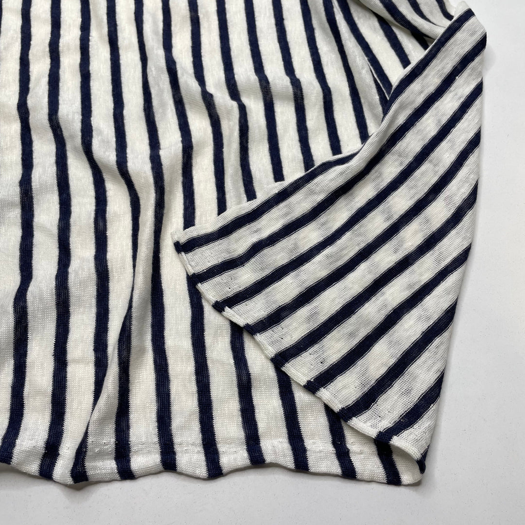 Is That My Sweater - Jersey Cotton/Linen Knit - Light Grey/Navy Stripes - 2.9M Bundle (6782788599921)