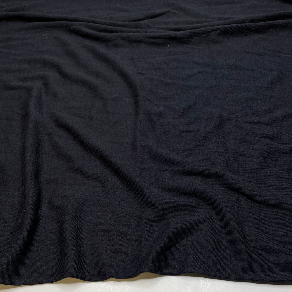 Love Hate Relationship - Tubular Rib Knit Cotton Blend Knit - Black - 2.1M Bundle (6783367774321)