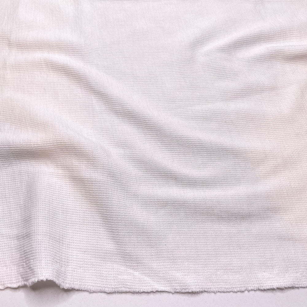 Knitting In The Round - Rib Knit Cotton Knit - White - 1.35M Bundle (6786828599409)