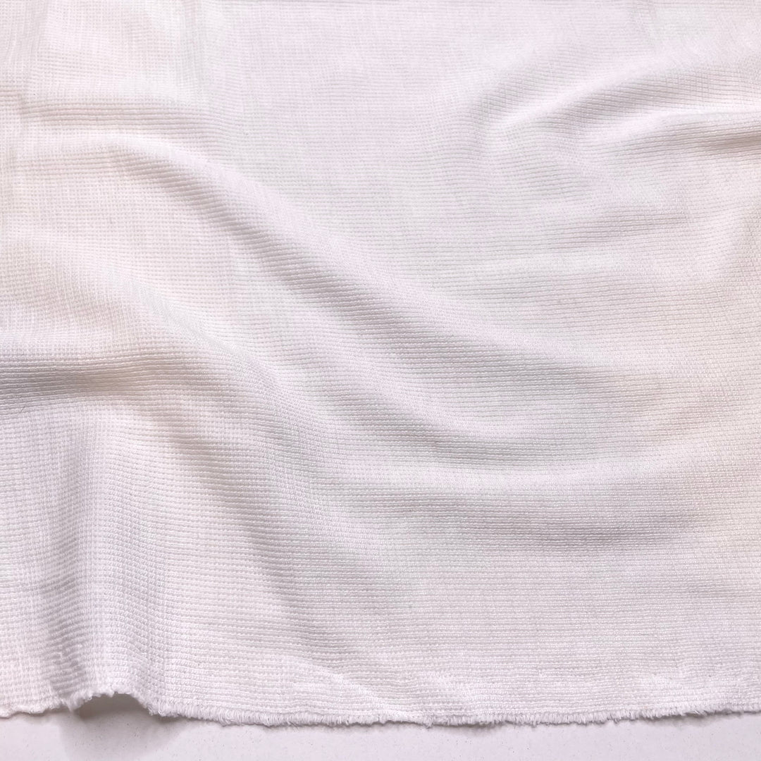 Knitting In The Round - Rib Knit Cotton Knit - White - 1.35M Bundle (6786828599409)