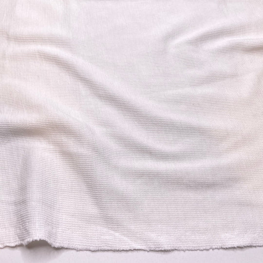 Knitting In The Round - Rib Knit Cotton Knit - White - 1.35M Bundle (6786828599409)
