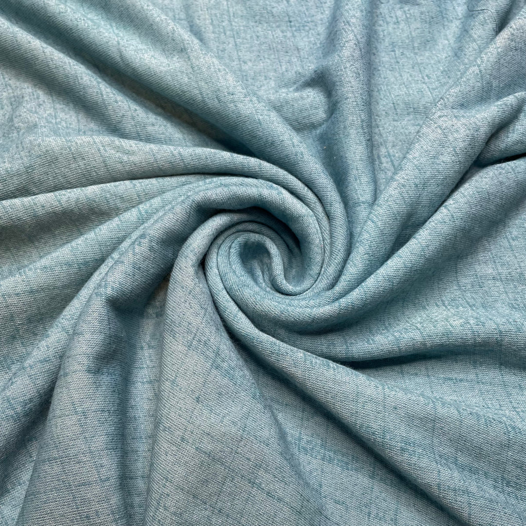 Knitting Flat - Terry Towel Poly Knit - Blue - Bundles (6786830467185)