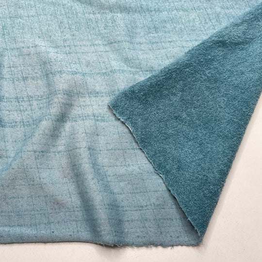 Knitting Flat - Terry Towel Poly Knit - Blue - Bundles (6786830467185)