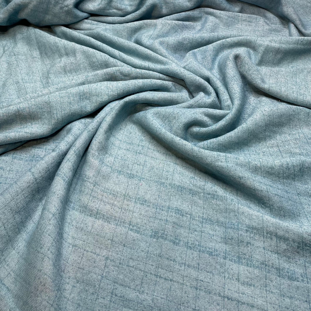 Knitting Flat - Terry Towel Poly Knit - Blue - Bundles (6786830467185)