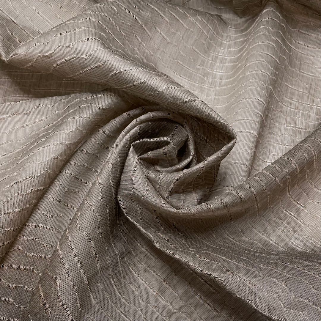 Worsted - Poly Woven - Taupe Stripes - 1.4M Bundle (6788402086001)