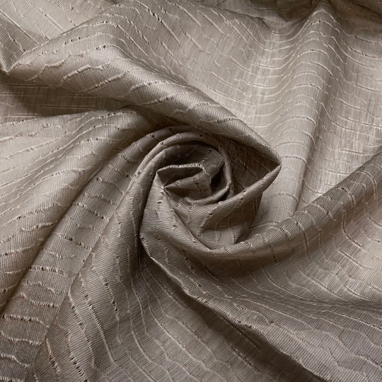 Worsted - Poly Woven - Taupe Stripes - 1.4M Bundle (6788402086001)