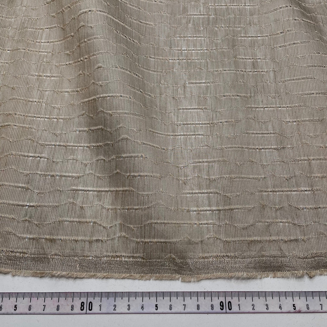 Worsted - Poly Woven - Taupe Stripes - 1.4M Bundle (6788402086001)