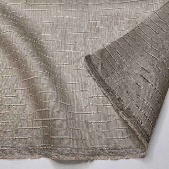 Worsted - Poly Woven - Taupe Stripes - 1.4M Bundle (6788402086001)
