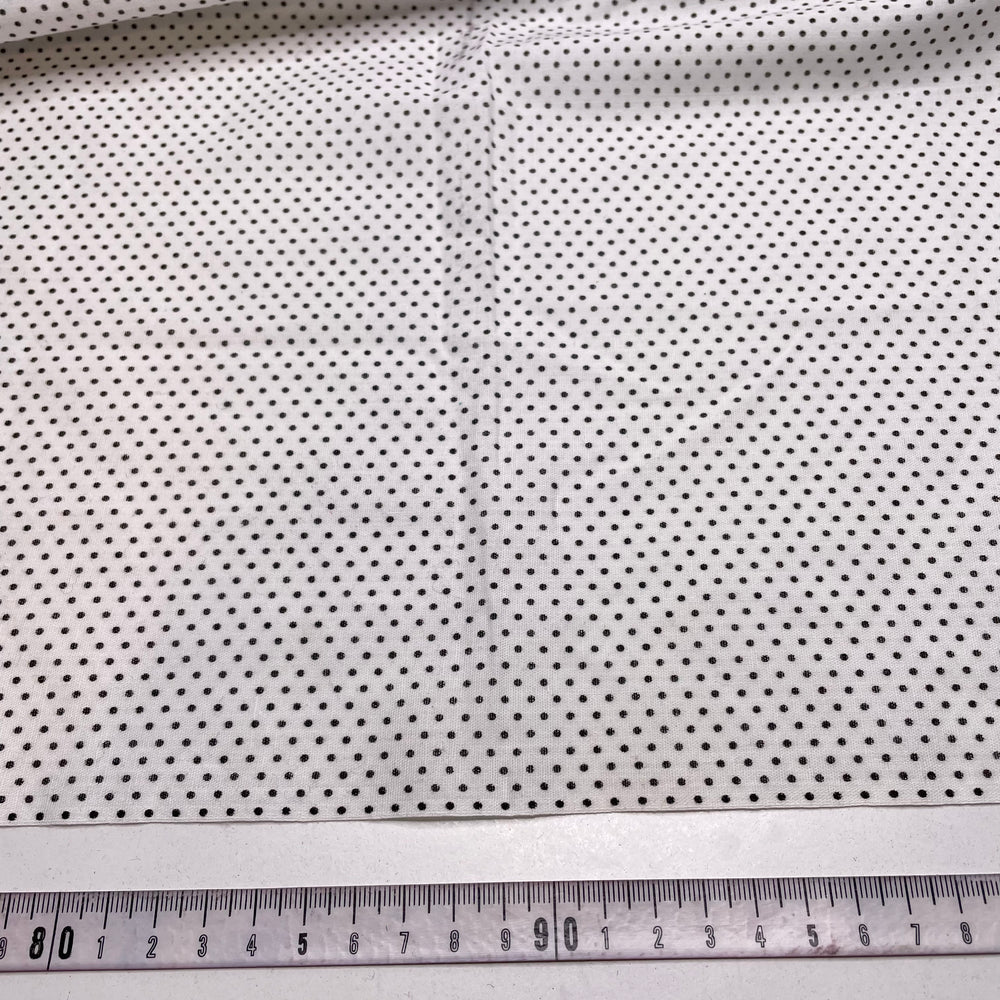 Baby Polka Dot - Cotton Blend Woven - White/Black Polka Dots - 1.85M Bundle (6790928498801)