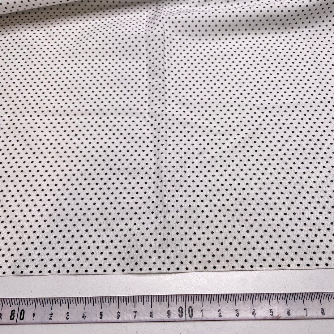 Baby Polka Dot - Cotton Blend Woven - White/Black Polka Dots - 1.85M Bundle (6790928498801)