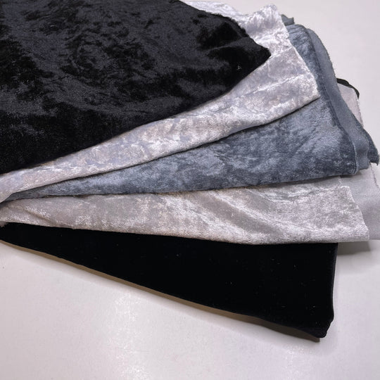 Velvet Mixed Pack - Velvet, Crushed Velvet Poly Knit - Multi - Bundles (6793519857777)