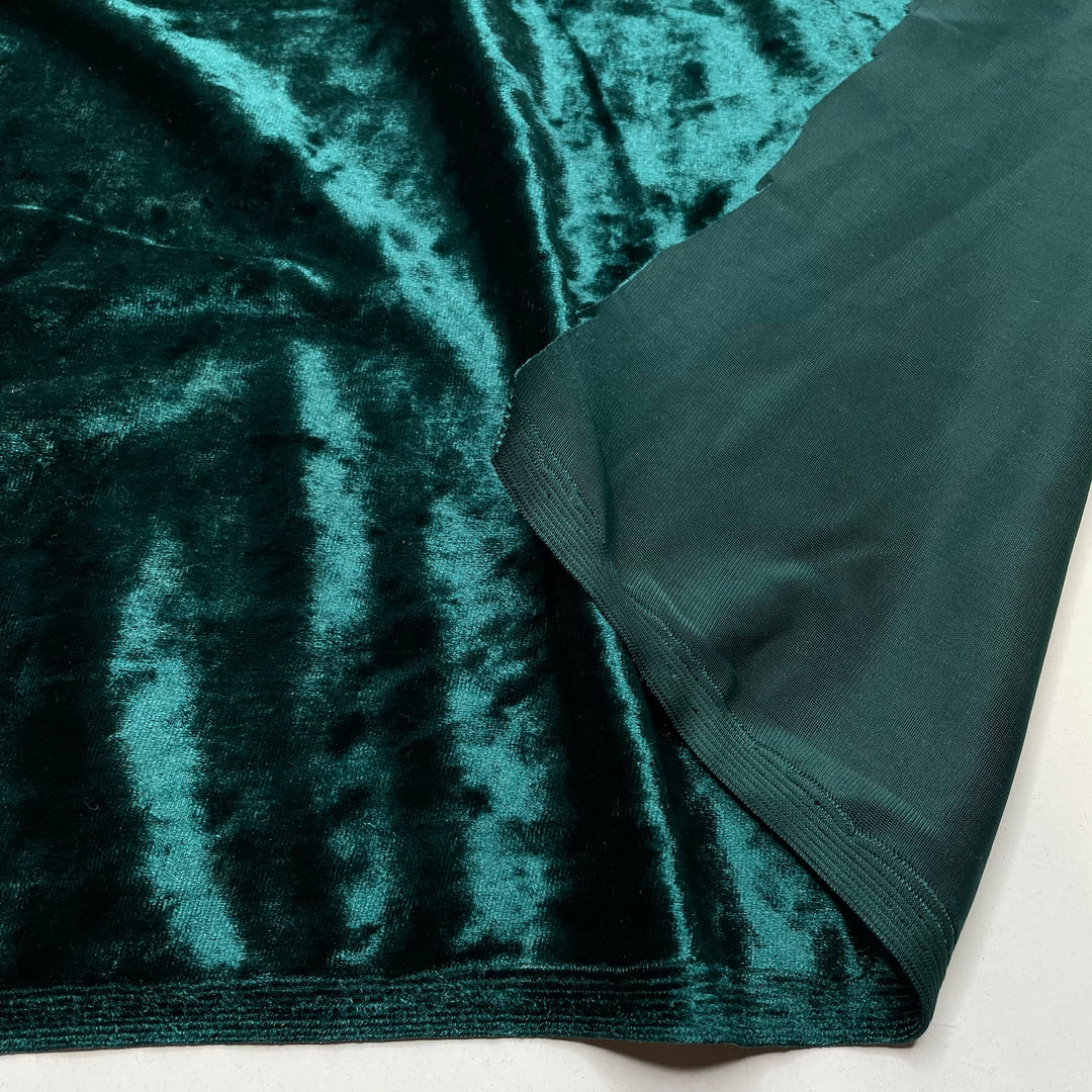 Jaskier - Crushed Velvet Poly Knit - Green - 1.4M Bundle (6793861890161)
