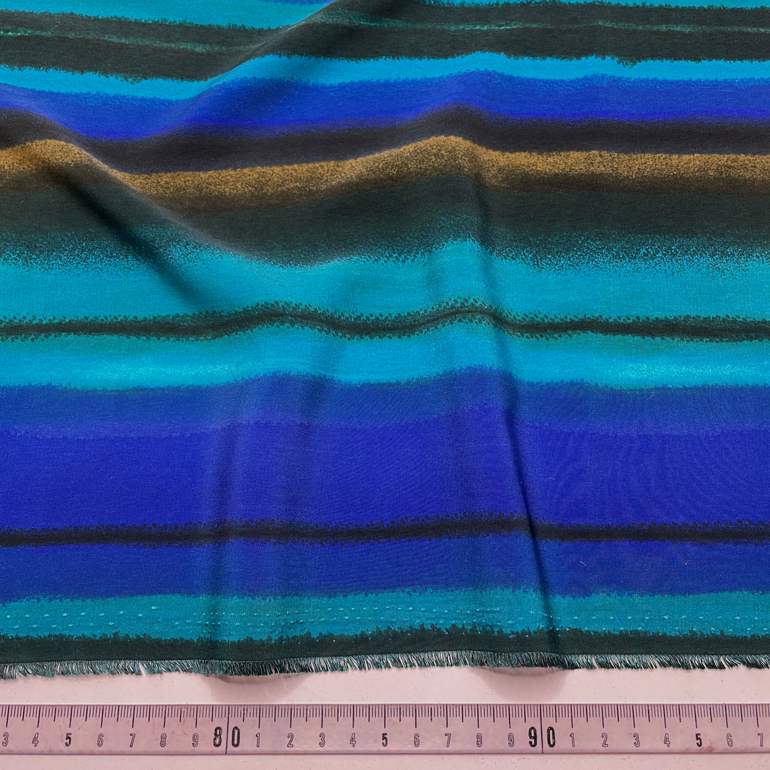 Mermaid - Poly Woven - Blue Multi Stripes - 2M Bundle (6793932177521)