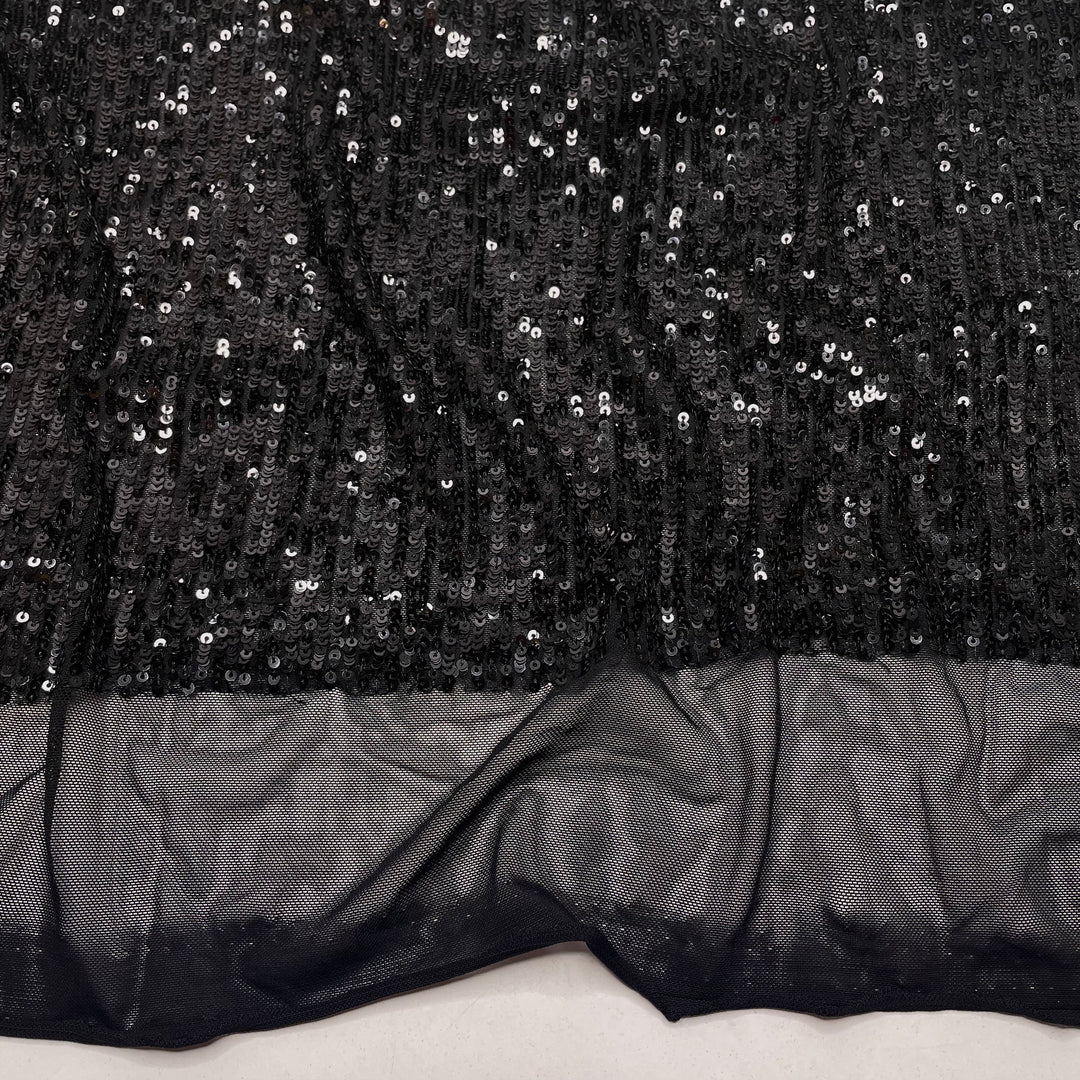 Fireworks - Sequins Synthetic Knit - Black - Bundles (6793958785137)