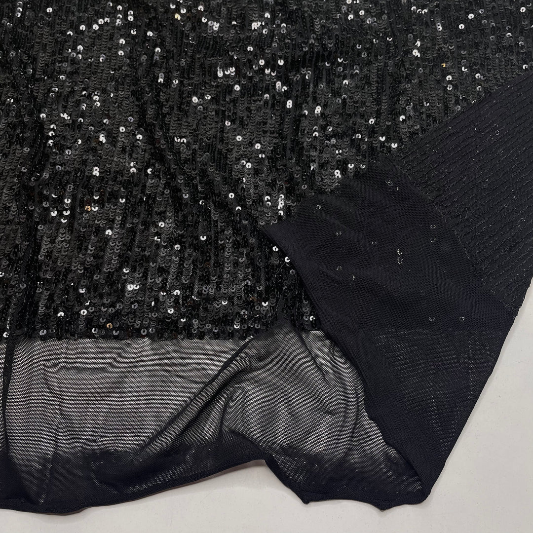 Fireworks - Sequins Synthetic Knit - Black - Bundles (6793958785137)