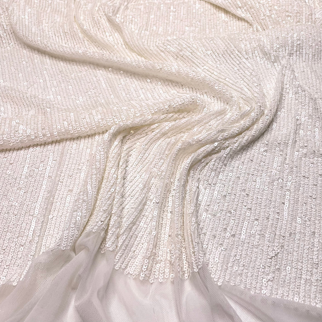 Cirilla - Sequins Synthetic Knit - Light Cream - 0.85M Bundle (6793959833713)