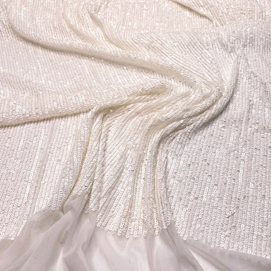 Cirilla - Sequins Synthetic Knit - Light Cream - 0.85M Bundle (6793959833713)