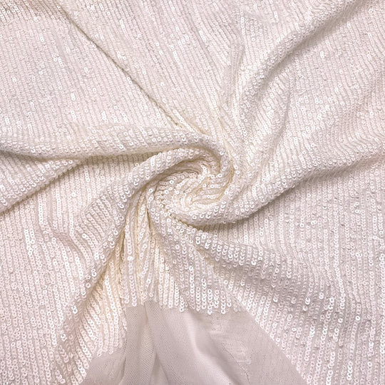 Cirilla - Sequins Synthetic Knit - Light Cream - 0.85M Bundle (6793959833713)