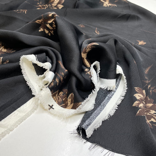 UB - Espresso Joy - Sateen Poly Woven - Black Multi Floral - 0.85M Bundle (6795443568753)