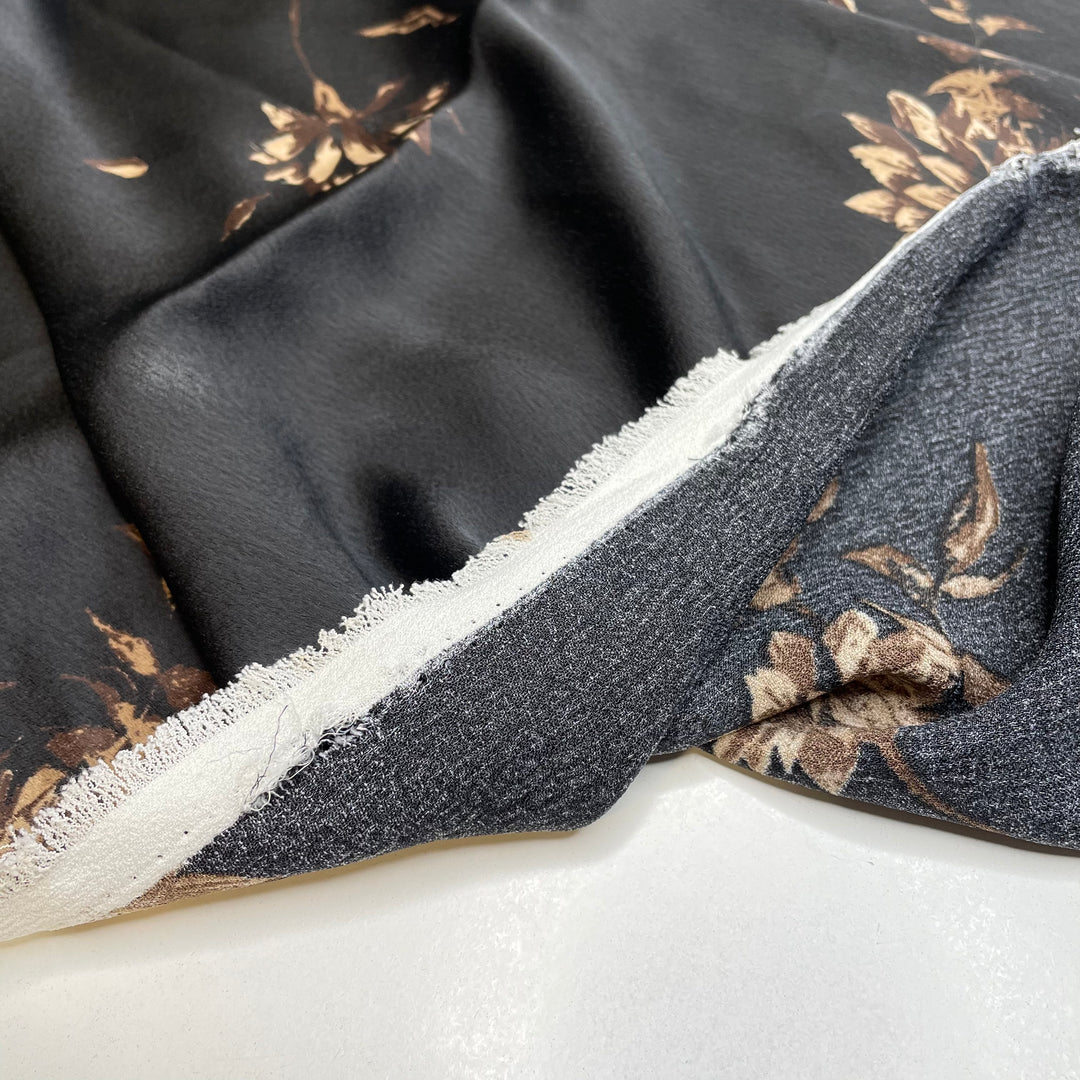 UB - Espresso Joy - Sateen Poly Woven - Black Multi Floral - 0.85M Bundle (6795443568753)